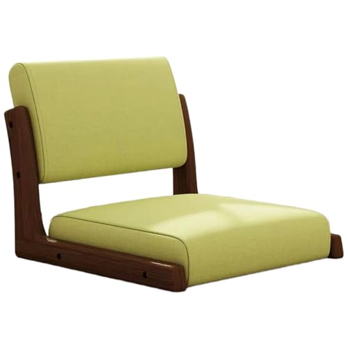 ALMASI Japanischer Bodenstuhl mit Rückenstütze und Kissen kurzer Beinstuhl für Meditationssitz für Wohnzimmerzimmer und Erker Fensterbereichen(D,1) von ALMASI