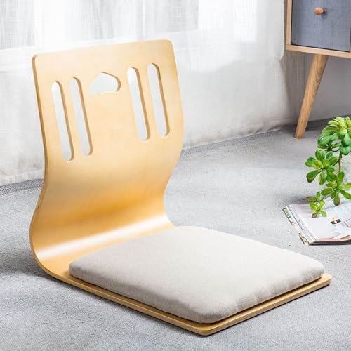 ALMASI Japanischer beinloser Bodenstuhl, Tatami-Raumspielstuhl, hölzerner Meditationsstuhl, Erkerfenster-Lounge-Stuhl, Faule Couch zum Lesen und Fernsehen 46 * 36 * 42cm K ALMASI Japanischer beinloser Bodenstuhl, Tatami-Raumspielstuhl, hölzerner Meditationsstuhl, Erkerfenster-Lounge-Stuhl, Faule Couch zum Lesen und Fernsehen 46 * 36 * 42cm K von ALMASI