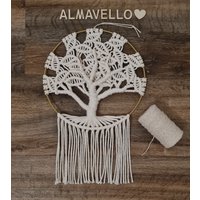 Makramee Baum Des Lebens/ Lebensbaum/Hochzeitsgeschenk/ Wandbehang/ Macrame Tree Of Life von ALMAVELLO
