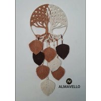 Makramee Lebensbaum/Zweifarbig Verschlungen Baum Des Lebens Hochzeitsgeschenk Macrame Tree Of Life von ALMAVELLO