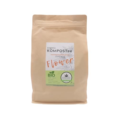 ALMICANNA: Bio KompostTee Flower für die Blütephase 1kg - mikrobieller Booster für Pflanzen und Böden von ALMICANNA