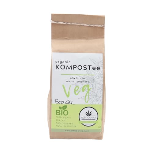 ALMICANNA: Bio KompostTee Veg für Cannabis in der Wachstumsphase 0,5kg - mikrobieller Booster für Pflanzen und Böden von ALMICANNA