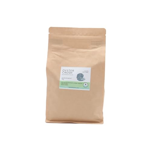 ALMICANNA: Oyster Crush Muschelschalen fein gemahlen 1kg- Reich an Calciumcarbonat - Reguliert den pH-Wert & fördert das Wurzelwachstum -Amendment im Living Soil von ALMICANNA