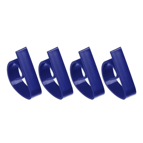 4 Stück rutschfeste Tischdeckenklammern aus Kunststoff for Tische, Stoffklammern, for Partys, Picknicks, Hochzeiten und Abschlussbälle, multifunktionaler Tischdeckenhalter(Blue) von ALMLNLL