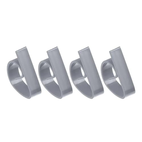 4 Stück rutschfeste Tischdeckenklammern aus Kunststoff for Tische, Stoffklammern, for Partys, Picknicks, Hochzeiten und Abschlussbälle, multifunktionaler Tischdeckenhalter(Gray) von ALMLNLL