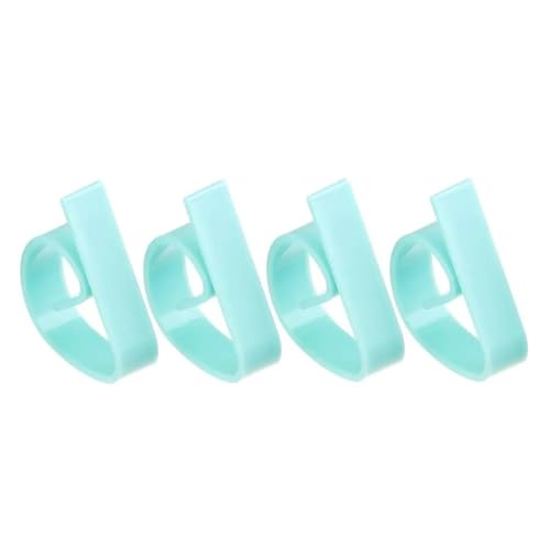 4 Stück rutschfeste Tischdeckenklammern aus Kunststoff for Tische, Stoffklammern, for Partys, Picknicks, Hochzeiten und Abschlussbälle, multifunktionaler Tischdeckenhalter(Lake Blue) von ALMLNLL