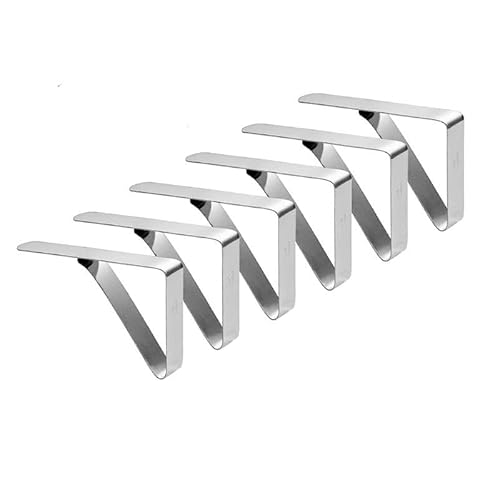 6Pcs Edelstahl Picknick Tisch Tuch Halter Tisch Tuch Abdeckung Klemmen for Partys Im Freien Hochzeiten Camping 6Pcs Edelstahl Picknick Tisch Tuch Halter Tisch Tuch Abdeckung Klemmen for Partys Im Freien Hochzeiten Camping von ALMLNLL