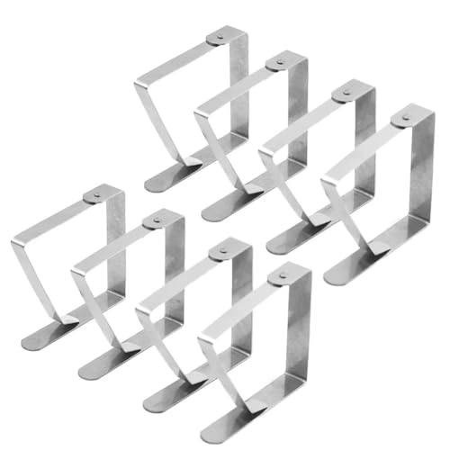 8 stücke Set Edelstahl Tisch Tuch Abdeckung Klemmen Esszimmer Camping Tischdecke Halter Küche von ALMLNLL