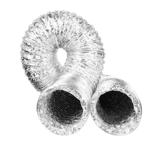 Aluminium-Lüftungsschlauch, 80–300 mm Durchmesser, 2–5 m Länge mit Klemme(2m,120mm) von ALMLNLL