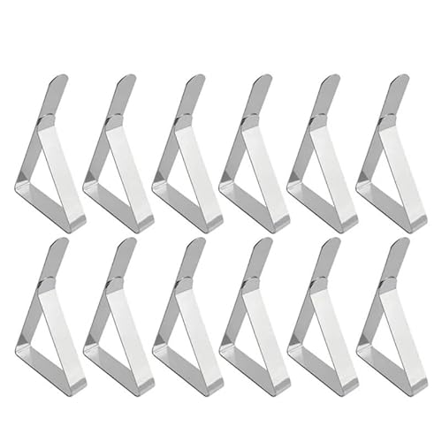Edelstahl Anti-Rutsch Anti-Rutsch Tische Abdeckung Sicherungsklammern Clip Hochzeit Camping Promenade Tisch Abdeckung Clip(24pcs) von ALMLNLL