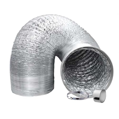 Flexibler Aluminium-Entlüftungsschlauch for Trockner, Klimaanlage, HVAC, Abluft, mehrere Durchmesser(2m,100mm) von ALMLNLL