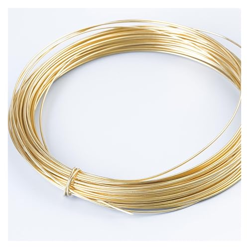 Kupferdraht für Drahtwickeln, 1 kg runder Kupferdraht, Goldmessingdraht for Perlenbasteln(1.6mm) von ALMLNLL