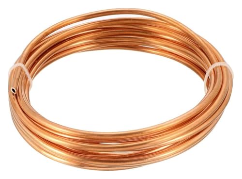 Kupferspulenrohre, T2-Kupferrohr, Wandstärke 1,4 mm, Kupferspulenrohr, Rohrlänge 3 Meter, geeignet for Wasserleitungen und Heimwerkerinstallationen(OD 10mm) von ALMLNLL