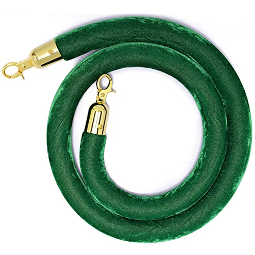 Seilbarrieren, Absperrseil aus Samt mit Haken, Absperrseil mit silbernem Verschluss, VIP-Absperrseil for Party-Event, Sicherheitsseil,(1.4m/4.6ft) von ALMLNLL