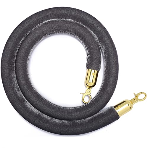Seilbarrieren, Absperrseil aus Samt mit Haken, Absperrseil mit silbernem Verschluss, VIP-Absperrseil for Party-Event, Sicherheitsseil,(1m/3.3ft) von ALMLNLL