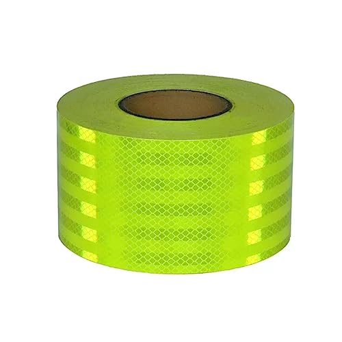 Sicherheits-Reflexband, Selbstklebendes Reflektorband mit hoher Sichtbarkeit im Außenbereich for Fahrräder, Autos, Schiffe, Motorräder, Regenmäntel(10 cm x 45 m) von ALMLNLL