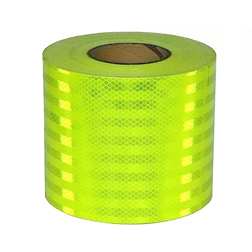 Sicherheits-Reflexband, Selbstklebendes Reflektorband mit hoher Sichtbarkeit im Außenbereich for Fahrräder, Autos, Schiffe, Motorräder, Regenmäntel(15 cm x 45 m) von ALMLNLL