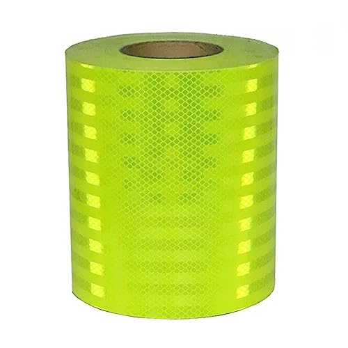 Sicherheits-Reflexband, Selbstklebendes Reflektorband mit hoher Sichtbarkeit im Außenbereich for Fahrräder, Autos, Schiffe, Motorräder, Regenmäntel(20 cm x 45 m) von ALMLNLL