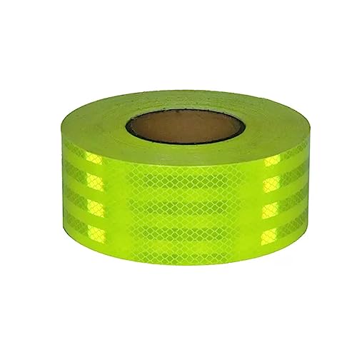 Sicherheits-Reflexband, Selbstklebendes Reflektorband mit hoher Sichtbarkeit im Außenbereich for Fahrräder, Autos, Schiffe, Motorräder, Regenmäntel(7 cm x 45 m) von ALMLNLL