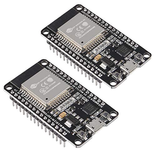 2 Stück ESP32 ESP-32S WLAN WiFi Development Board, NodeMCU Modul 2.4 GHz WLAN WiFi + Bluetooth Dual Modus Modul Mikrocontroller, Antennenmodul ESP-WROOM-32 Chip mit Ultra Low Power für Arduino IDE 2 Stück ESP32 ESP-32S WLAN WiFi Development Board, NodeMCU Modul 2.4 GHz WLAN WiFi + Bluetooth Dual Modus Modul Mikrocontroller, Antennenmodul ESP-WROOM-32 Chip mit Ultra Low Power für Arduino IDE von ALMOCN