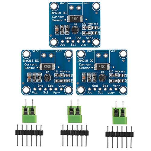 ALMOCN 3 Stück INA219 I2C IIC Schnittstelle, bidirektional, DC-Stromversorgungssensor, Breakout-Modul, Energieüberwachung, Sensor für Arduino Raspberry Pi von ALMOCN