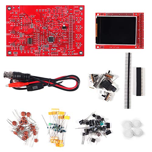 ALMOCN Digitales Oszilloskop-Set, offenquellig, 6,1 cm (2,4 Zoll), TFT 1 MSPS für digitale Oszilloskope, DIY-Kit, Handgerät, Taschenformat 13803 K, SMD vorgelötet von ALMOCN