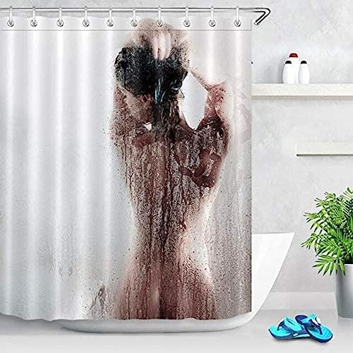 ALMONO Duschvorhang 200x200 Nackt Duschvorhang Sexy Badezimmer Vorhang Antischimmel Wasserdicht 3D Effekt Duschvorhänge Textil Polyester Stoff für Badewannen mit Haken ALMONO Duschvorhang 200x200 Nackt Duschvorhang Sexy Badezimmer Vorhang Antischimmel Wasserdicht 3D Effekt Duschvorhänge Textil Polyester Stoff für Badewannen mit Haken von ALMONO