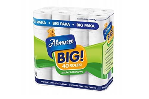 Scandinavian Home - Toilettenpapier 3-lagig Almusso 40 Rollen | Klopapier | WC Papier | Papierrolle | Toilettenpapier 3-lagig | Toilet Paper | Natürliche Zellulose von Scandinavian home