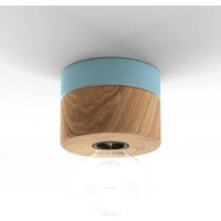 Almut Von Wildheim - Deckenlampe aus Eiche Holz skandinavisches Design 0239 almut - Pastellblau von ALMUT VON WILDHEIM