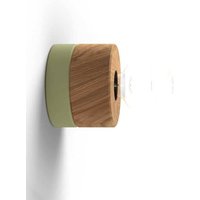 Almut Von Wildheim - Wandlampe aus Holz mit Kabel und Stecker 0239 almut - Eiche • Grün von ALMUT VON WILDHEIM