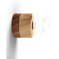 Wandlampe aus Holz mit Kabel und Stecker 0239 almut - Zirbe • Walnuss von ALMUT VON WILDHEIM