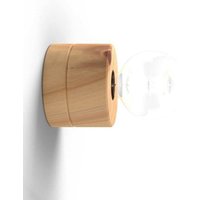 Wandlampe aus Holz mit Kabel und Stecker 0239 almut - Zirbe • Zirbe von ALMUT VON WILDHEIM