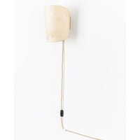 Wandlampe aus Holz mit Kabel und Stecker geschwungen 1411 almut - Ahorn von ALMUT VON WILDHEIM