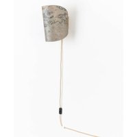 Wandlampe aus Holz mit Kabel und Stecker geschwungen 1411 almut - Stein von ALMUT VON WILDHEIM