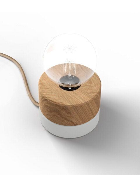 ALMUT von Wildheim Tischlampe Eichenholz angesagte Pastelltöne skandinavisches Design von ALMUT von Wildheim