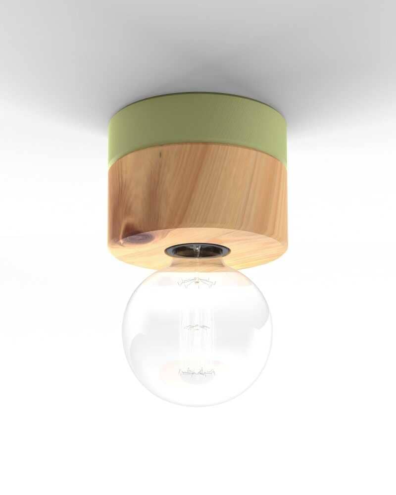 Deckenlampe aus Zirbe Holz skandinavisches Design 0239 ALMUT - Wasabigrün von ALMUT von Wildheim