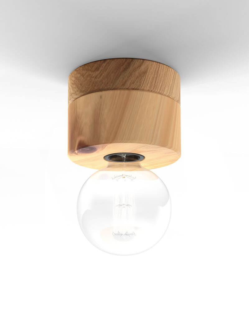 Deckenlampe aus Zirbe Holz skandinavisches Design 0239 ALMUT - Zirbe Eiche von ALMUT von Wildheim