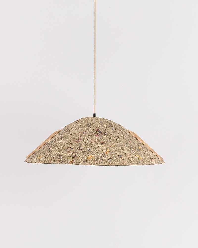 Hängelampe aus Holz Esszimmer konisch 1411 ALMUT - Almwiese von ALMUT von Wildheim