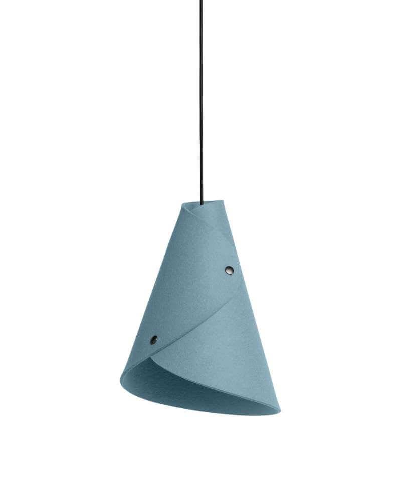 Hängelampe aus purem Filz 0314 ALMUT - Aqua von ALMUT von Wildheim