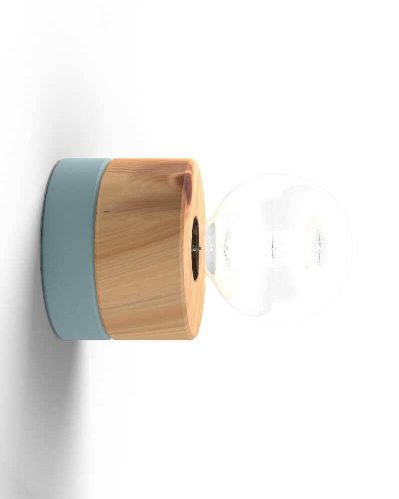 Wandlampe aus Holz mit Kabel und Stecker 0239 ALMUT - Zirbe • Blau Wandlampe aus Holz mit Kabel und Stecker 0239 ALMUT - Zirbe • Blau von ALMUT von Wildheim