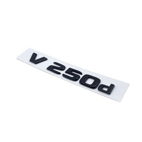 ALMVIS 3D-Buchstaben V250d V300d NIGHT EDITION ABS-Emblem passend for Mercedes passend for Benz V-Klasse W447 Autoabzeichen Kofferraum Typenschild Logo-Aufkleber Auto-Logo-Aufkleber(Glossy black V250d von ALMVIS