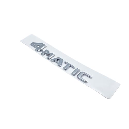 ALMVIS 3D-Buchstaben V250d V300d Night Edition ABS-Emblem passend for Mercedes passend for Benz V-Klasse W447 Autoabzeichen Kofferraum Typenschild Logo-Aufkleber Auto-Logo-Aufkleber(Silver 4Matic) von ALMVIS