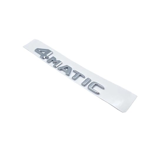 ALMVIS 3D-Buchstaben V260L V220d V250d V300d Night Edition Emblem Passend for Mercedes Fit for Benz V W447 Autoabzeichen Kofferraum Typenschild Logo Aufkleber Auto-Logo-Aufkleber(Silver 4Matic) von ALMVIS
