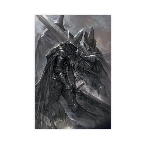 ALNILA Abyss Watchers Dark Souls Leinwandposter Schlafzimmer Dekor Sport Landschaft Büro Zimmer Dekor Geschenk Unrahmen-Stil 40 x 60 cm von ALNILA