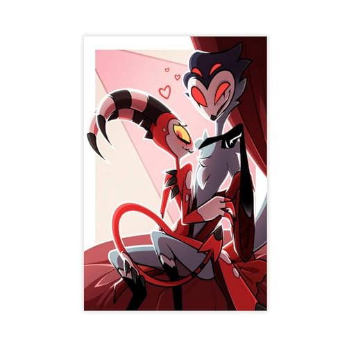 ALNILA Anime Helluva Boss 4 Leinwand-Poster, Schlafzimmer, Dekoration, Sport, Landschaft, Büro, Raumdekoration, Geschenk, ungerahmt, 30 x 45 cm ALNILA Anime Helluva Boss 4 Leinwand-Poster, Schlafzimmer, Dekoration, Sport, Landschaft, Büro, Raumdekoration, Geschenk, ungerahmt, 30 x 45 cm von ALNILA
