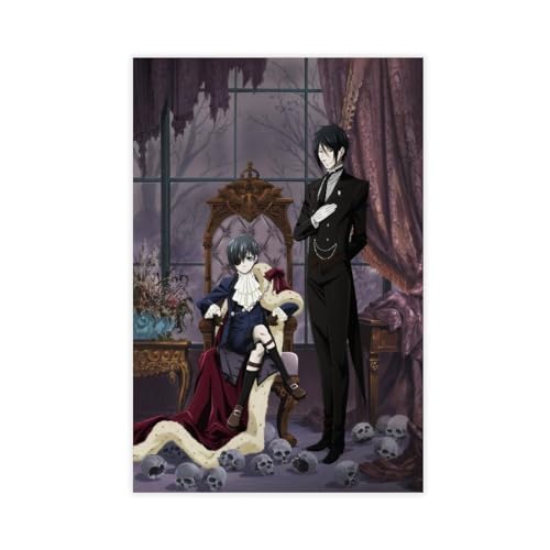 ALNILA Black Butler Anime Poster 3 Leinwand Poster Wandkunst Dekor Druck Bild Gemälde für Wohnzimmer Schlafzimmer Dekoration ungerahmt 60 x 90 cm ALNILA Black Butler Anime Poster 3 Leinwand Poster Wandkunst Dekor Druck Bild Gemälde für Wohnzimmer Schlafzimmer Dekoration ungerahmt 60 x 90 cm von ALNILA