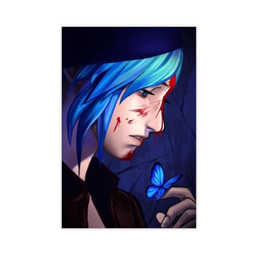 ALNILA Game Life Is Strange Chloe Price 2 Leinwand-Poster, Wandkunst, Dekordruck, Bild, Gemälde für Wohnzimmer, Schlafzimmer, Dekoration, ungerahmt, 30 x 45 cm von ALNILA