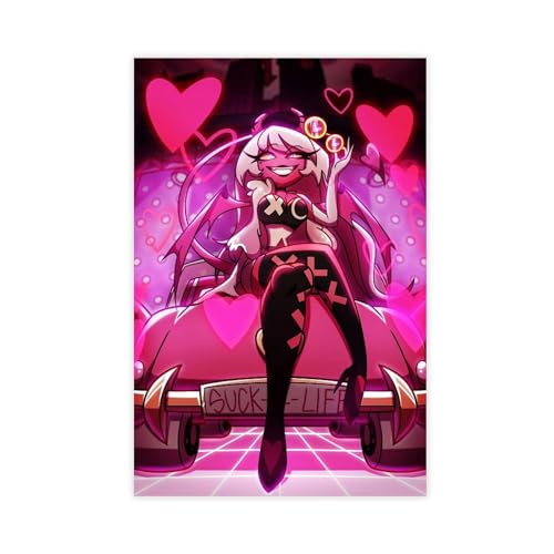 ALNILA Helluva Boss Verosika Mayday 1 Leinwandposter Schlafzimmer Dekor Sport Landschaft Büro Zimmer Dekor Geschenk ungerahmt 40 x 60 cm von ALNILA