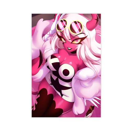 ALNILA Helluva Boss Verosika Mayday Leinwandposter Schlafzimmer Dekor Sport Landschaft Büro Zimmer Dekor Geschenk ungerahmt 30 x 45 cm von ALNILA