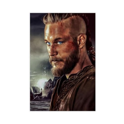 ALNILA Leinwand-Poster, Motiv: Wikinger Ragnar Lothbrok 2, Wandkunst, Dekordruck, Bild Gemälde für Wohnzimmer, Schlafzimmer, Dekoration, ungerahmt, 30 x 45 cm ALNILA Leinwand-Poster, Motiv: Wikinger Ragnar Lothbrok 2, Wandkunst, Dekordruck, Bild Gemälde für Wohnzimmer, Schlafzimmer, Dekoration, ungerahmt, 30 x 45 cm von ALNILA